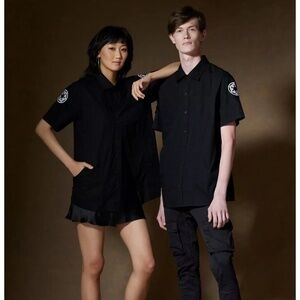 Star Wars Our Universe From The Archives Imperial Button Up Shirt Black Sz S NWT